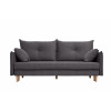 Диван кровать Бернард пантограф (велюр dark gray)