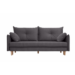 Диван кровать Бернард пантограф (велюр dark gray)