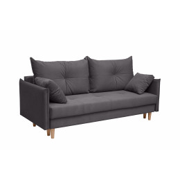 Диван кровать Бернард пантограф (велюр dark gray)