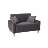 Диван аккордеон Морти (велюр dark gray)