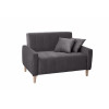Диван аккордеон Морти (велюр dark gray)