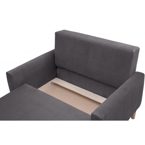 Диван аккордеон Морти (велюр dark gray)