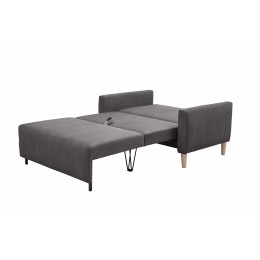 Диван аккордеон Морти (велюр dark gray)