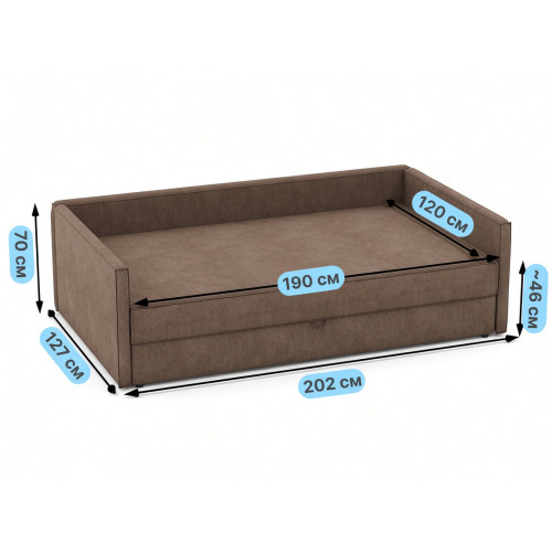 Тахта Кушетка Ева Люкс 120
