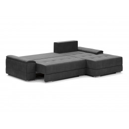 Диван угловой Морфей (велюр black + 810-2)