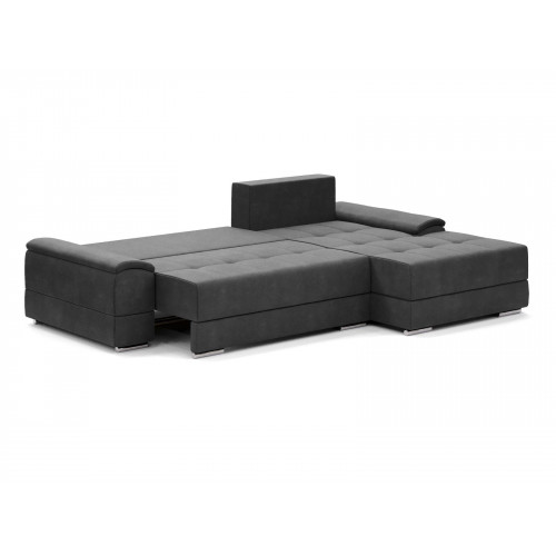 Диван угловой Морфей (велюр black + 810-2)